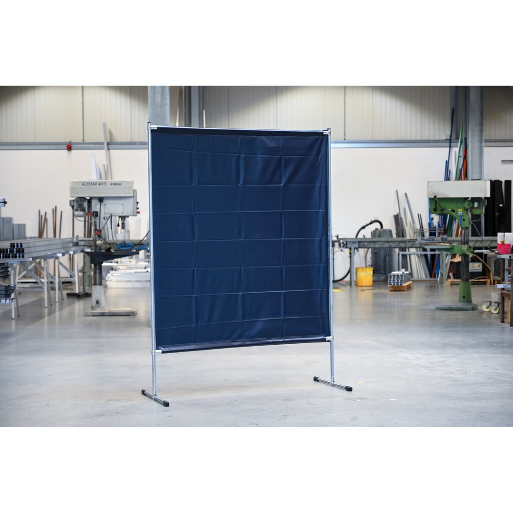 Productafbeelding nr. 2: Lasbeschermingswand, volgens ISO EN 25980 (EN 1598), bxh 1.400 x 2.000 mm, donkergroen/mat