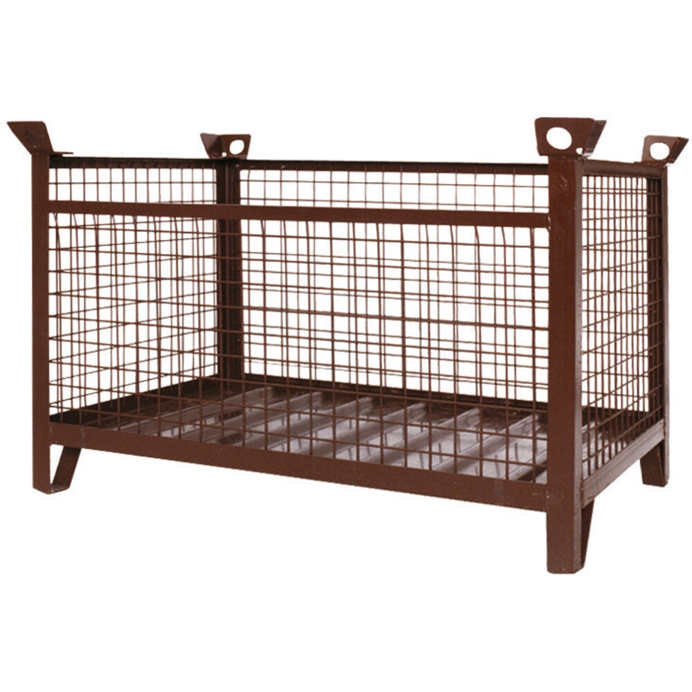 Product afbeelding: Industrieel gitterbox stapelrek Eichinger®, 1.500 kg, lxbxh 1.000x800x750 mm, chocoladebruin