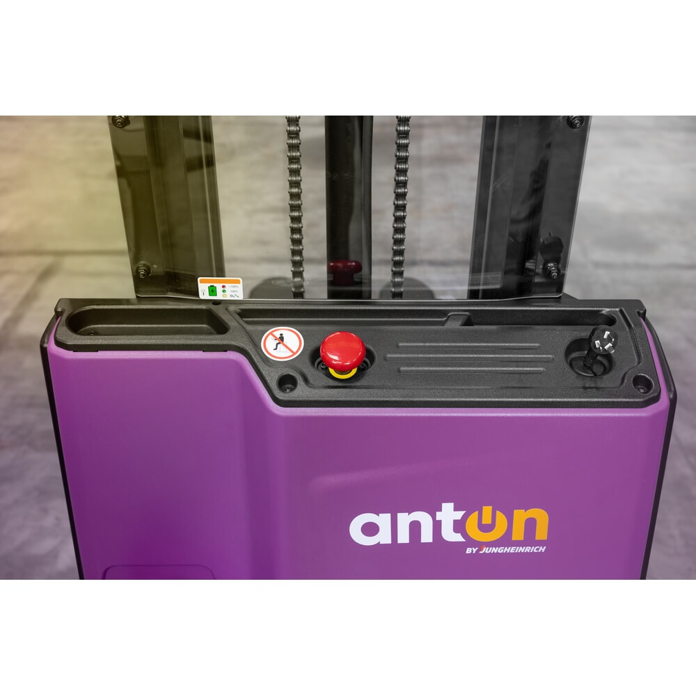 Productafbeelding nr. 8: AntOn by Jungheinrich elektrische stapelaar PSM 1.2, met tweevoudige telescoop hefmast, draagvermogen 1.200 kg, hefhoogte 2.522 mm