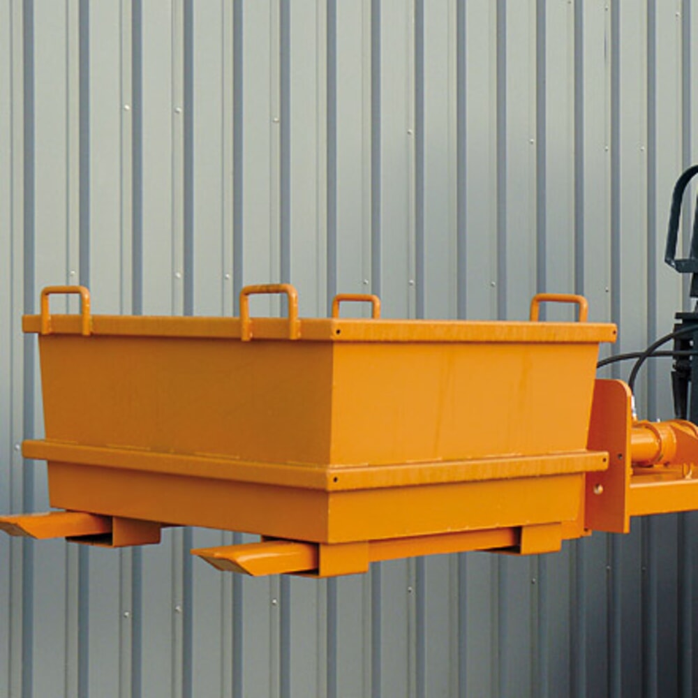 Productafbeelding nr. 3: Hydraulische containerkieper Eichinger® voor containers met vorkbeugels, 1.500 kg, zuiver oranje