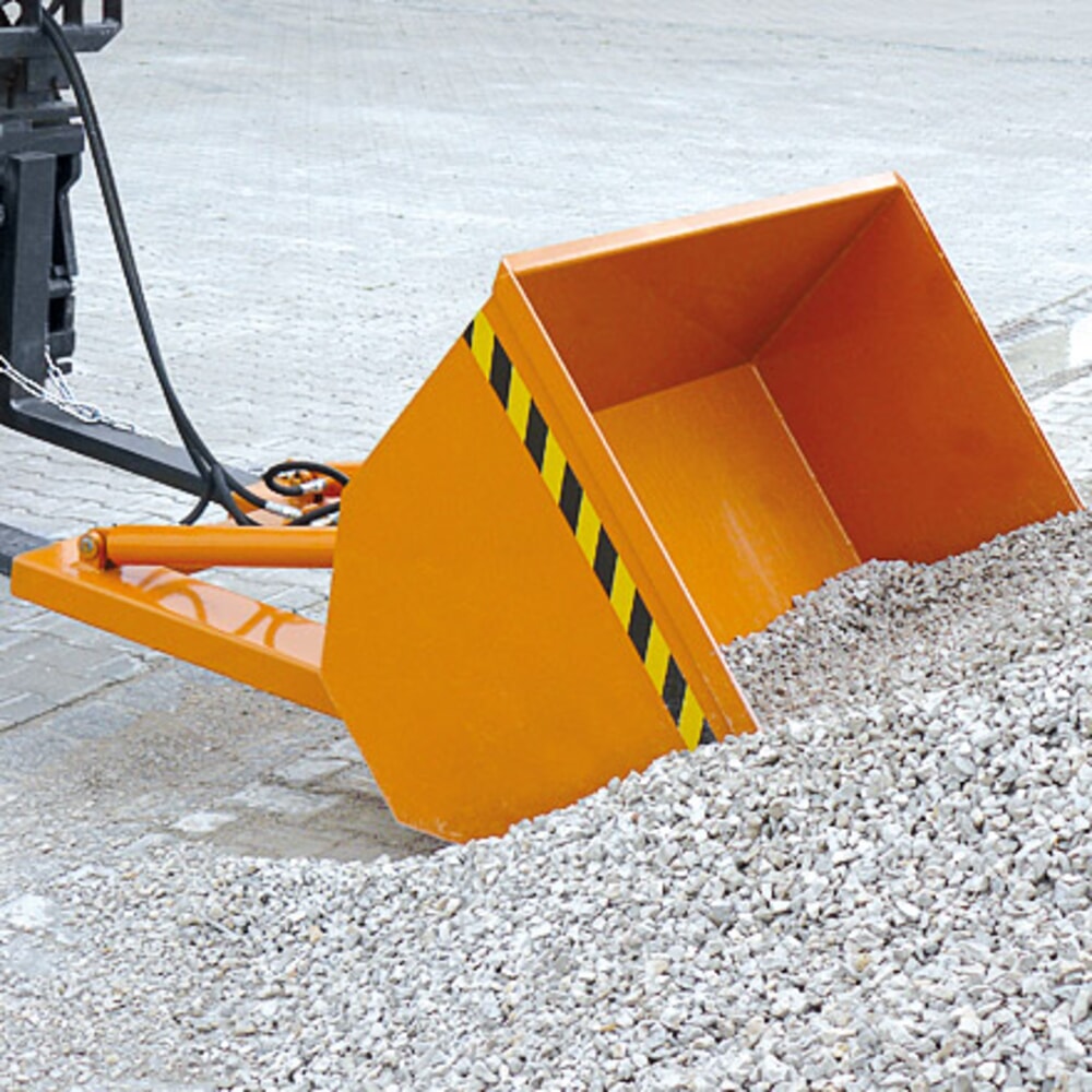 Productafbeelding nr. 3: Schepbak Eichinger® met hydraulisch kantelmechanisme, 1.600 kg, 500 liter zuiver oranje