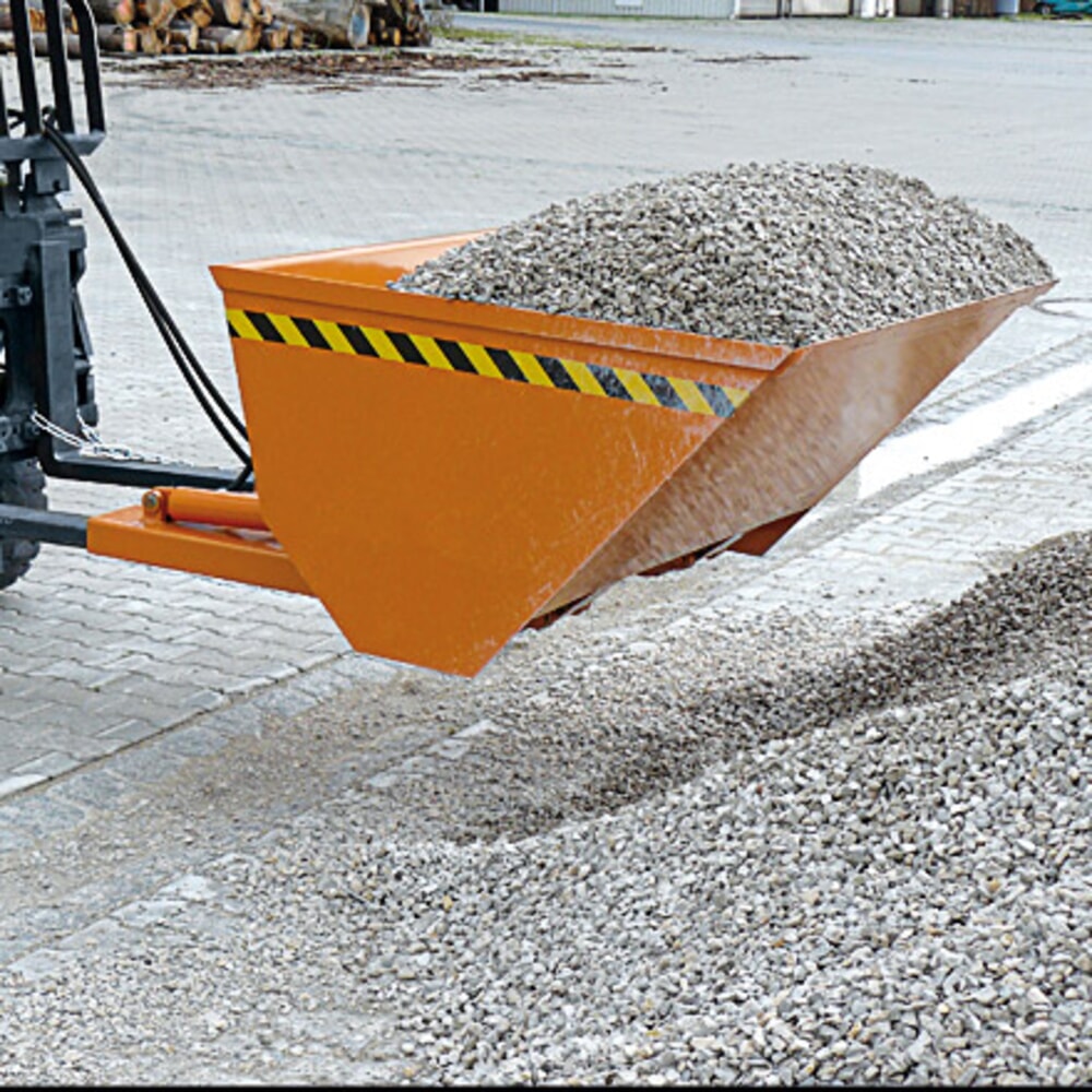 Productafbeelding nr. 4: Schepbak Eichinger® met hydraulisch kantelmechanisme, 1.600 kg, 500 liter zuiver oranje