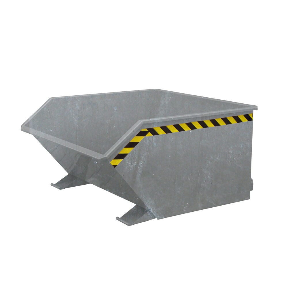 Product afbeelding: Spanenkantelbak Eichinger® met zeefinzetstuk en aftapkraan, 1.000 kg, 150 liter, thermisch verzinkt