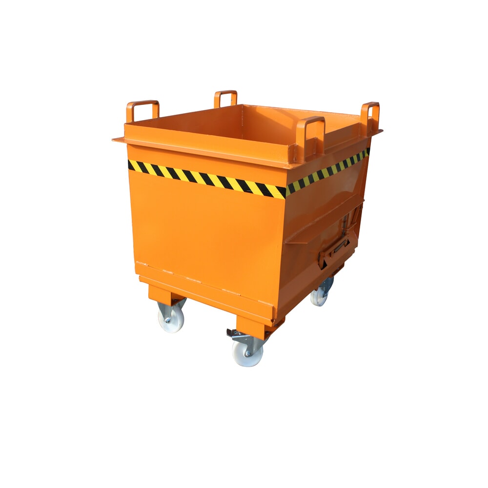 Productafbeelding nr. 4: Bodemklepcontainer Eichinger® in conische uitvoering, 1.000 kg, 500 liter zuiver oranje