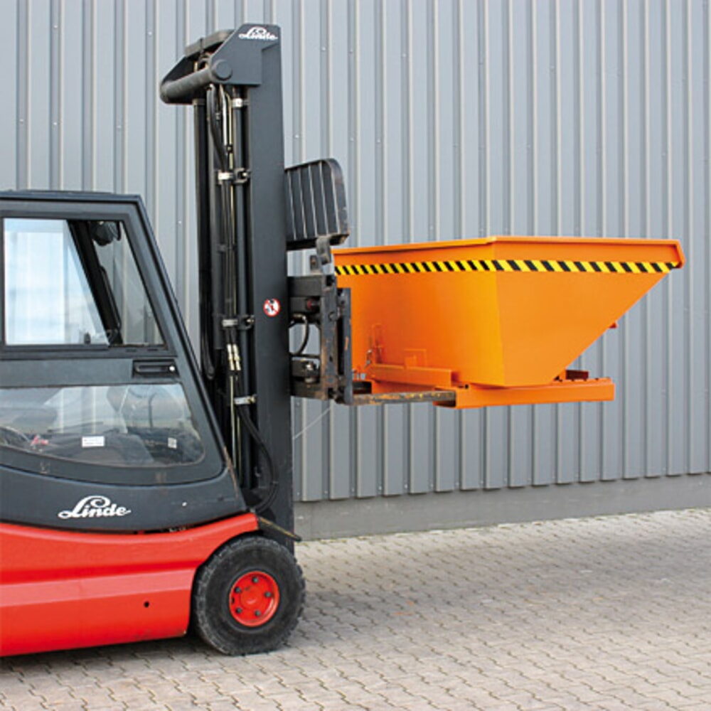 Productafbeelding nr. 4: Eichinger® zware last kiepcontainer met afrolskennen, 1.500 kg, 1.250 liter, antracietgrijs