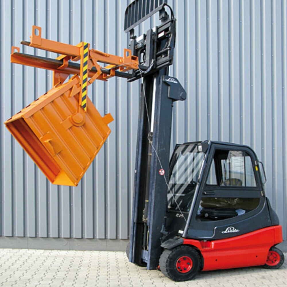Productafbeelding nr. 4: Stapelbare kiepcontainer Eichinger®, 500 kg, 300 liter, zuiver oranje