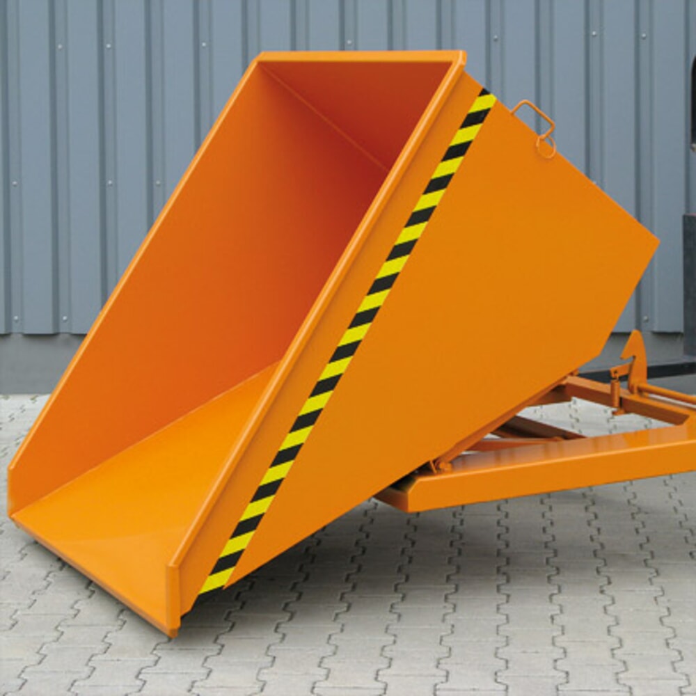 Productafbeelding nr. 3: Lage kiepcontainer Eichinger®, 1.000 kg, 300 liter, zuiver oranje
