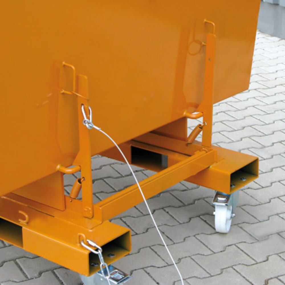 Productafbeelding nr. 6: Hoge kiepcontainer Eichinger®, kan haaks op en in de rijrichting worden gekanteld, 1.000 kg, 300 liter, zuiver oranje