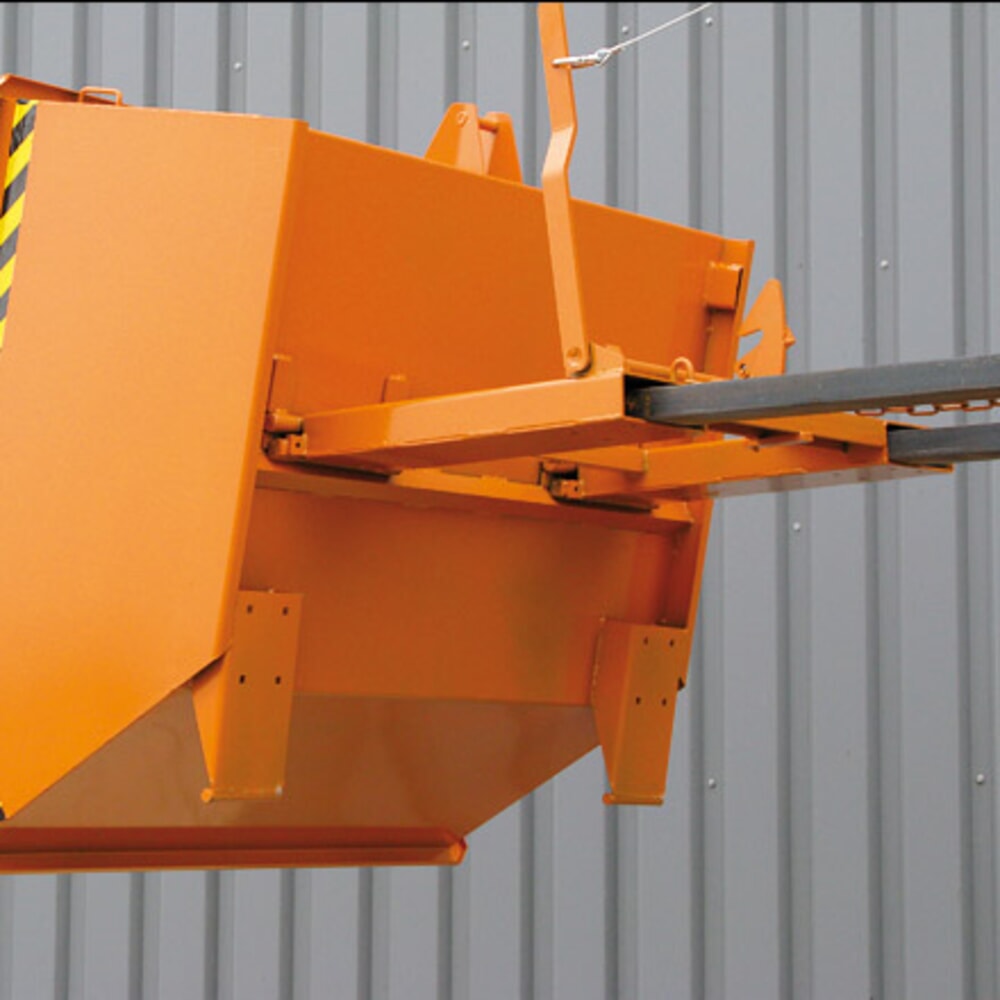 Productafbeelding nr. 4: Lage kiepcontainer Eichinger®, 1.000 kg, 400 liter, zuiver oranje