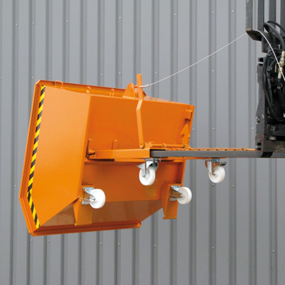 Productafbeelding nr. 6: Lage kiepcontainer Eichinger®, 1.000 kg, 400 liter, zuiver oranje