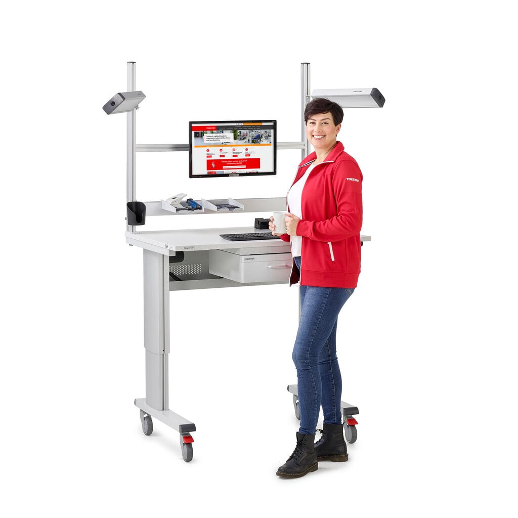 Productafbeelding nr. 5: Werktafel TRESTON WB, ESD, handmatig in hoogte verstelbaar, bxd 1.500 x 800 mm