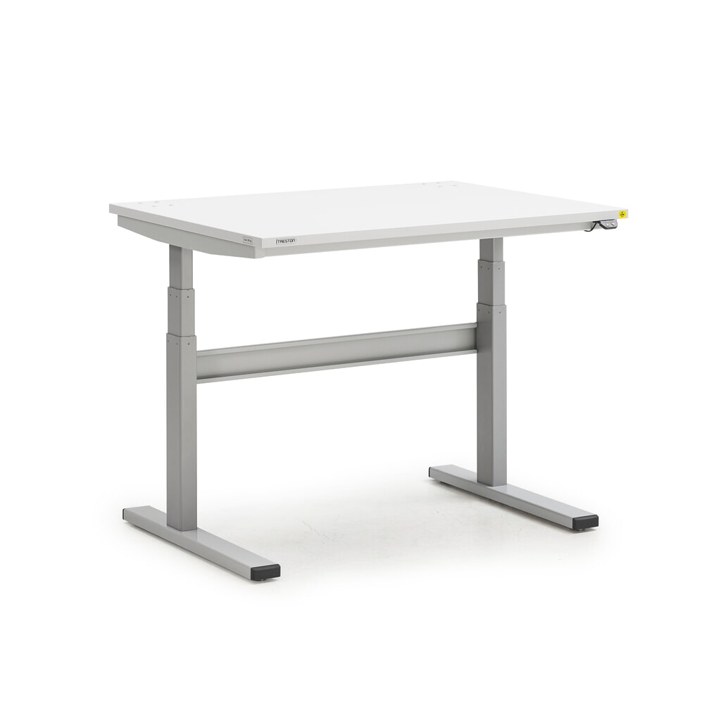 TRESTON TED werktafel, ESD, elektrisch in hoogte verstelbaar, hxbxd 630-1.270 x 1.100 x 800 mm Product afbeelding: TRESTON TED werktafel, ESD, elektrisch in hoogte verstelbaar, hxbxd 630-1.270 x 1.100 x 800 mm