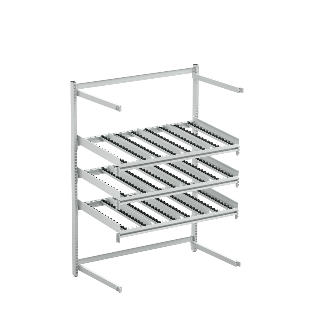 Product afbeelding: Verlengframe achterzijde voor TRESTON kanbanrek FIFO, ESD, h x b x d 1.860 x 1.385 x 735 mm