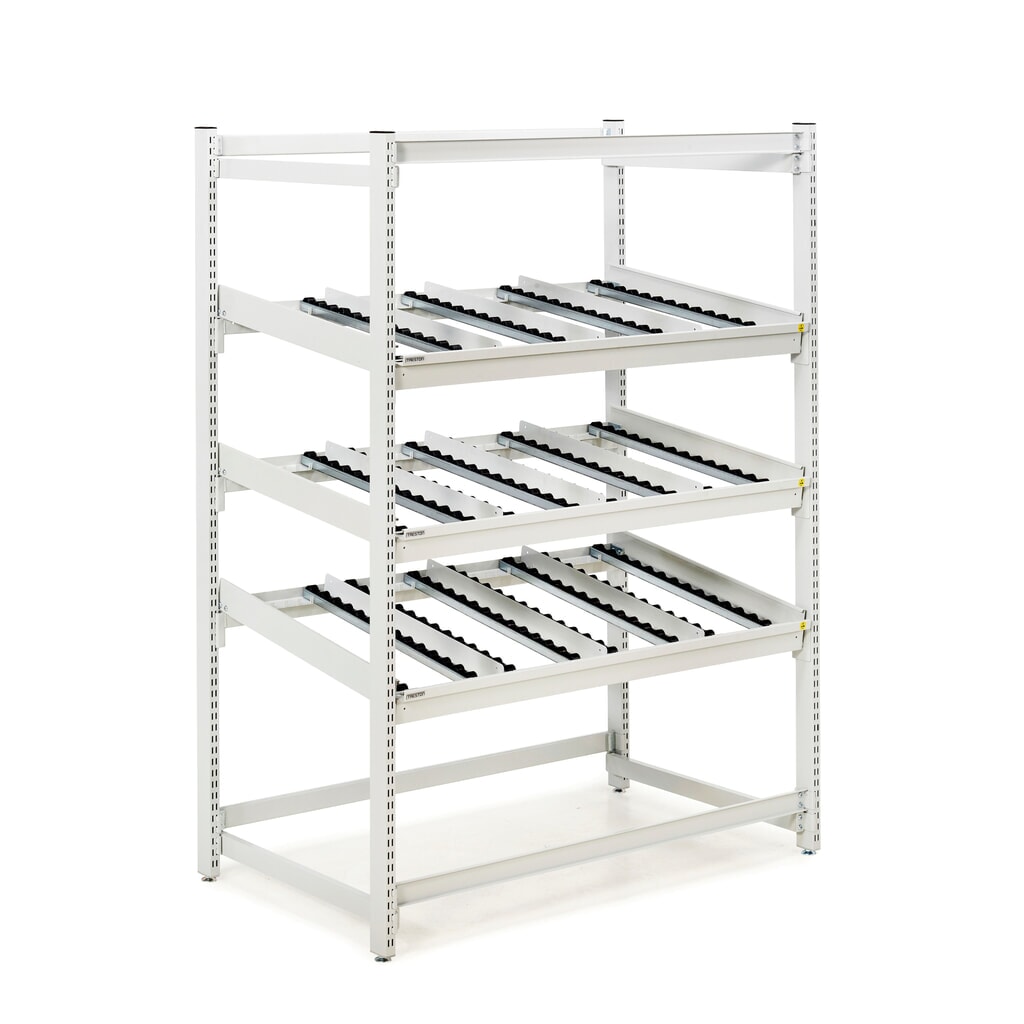 TRESTON gereedzetwagen FIFO, ESD, 3 rollenniveaus, hxbxd 1.860 x 1.385 x 805 mm Product afbeelding: TRESTON gereedzetwagen FIFO, ESD, 3 rollenniveaus, hxbxd 1.860 x 1.385 x 805 mm