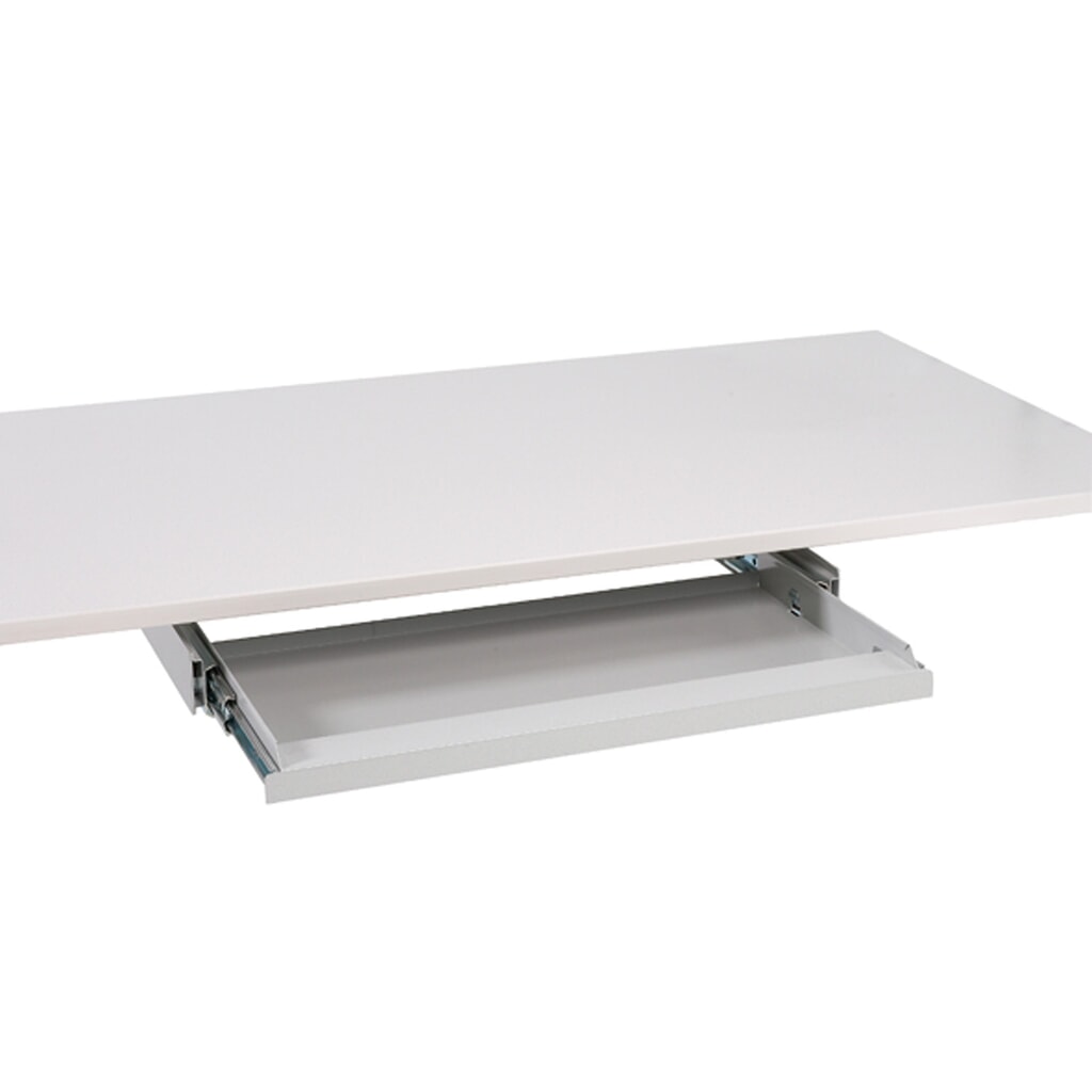 Uitschuifblad voor toetsenbord met ESD voor werktafel, bxd 500 x 250 mm Productafbeelding nr. 4: Uitschuifblad voor toetsenbord met ESD voor werktafel, bxd 500 x 250 mm