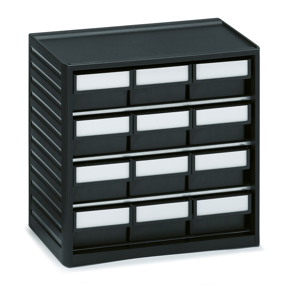 Onderdelenkast TRESTON, ESD, 12 lades, framematen hxbxd 290 x 310 x 180 mm Product afbeelding: Onderdelenkast TRESTON, ESD, 12 lades, framematen hxbxd 290 x 310 x 180 mm
