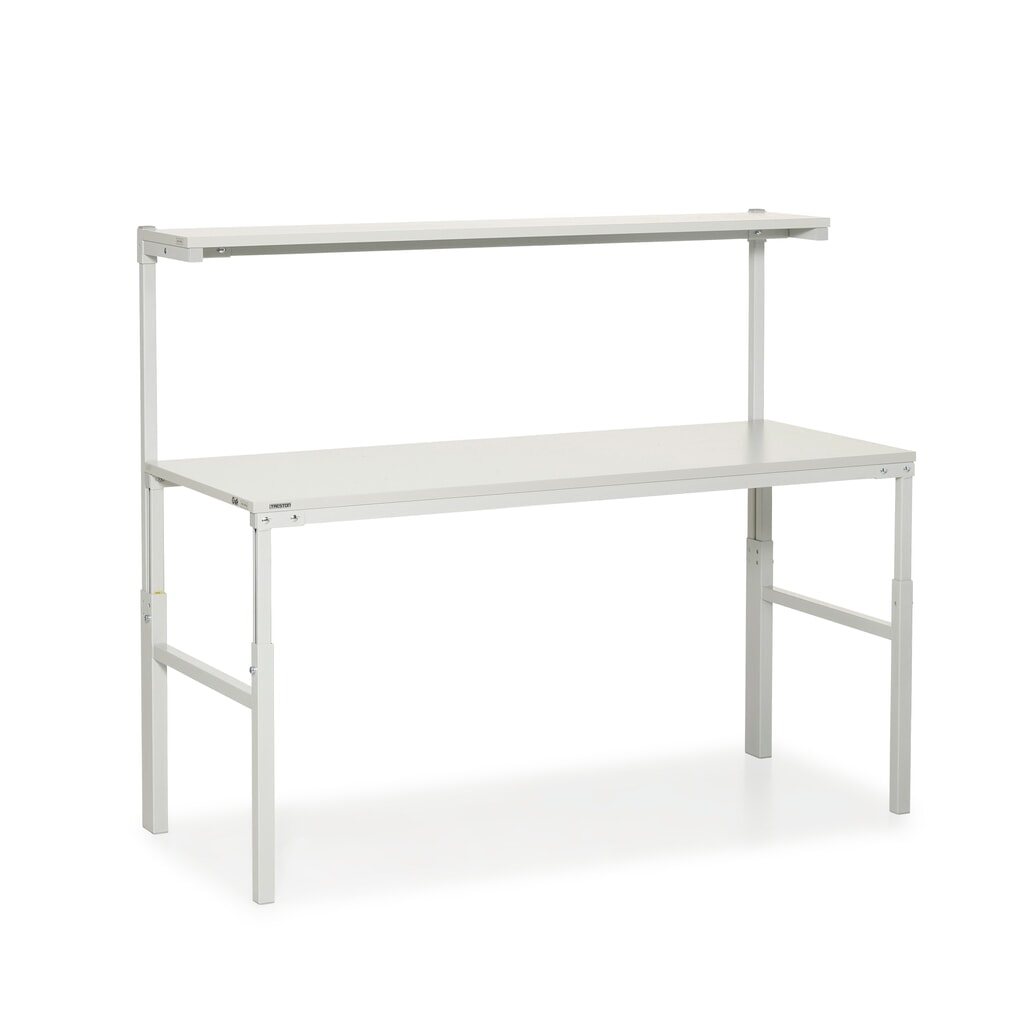 TRESTON TPH-werktafel met legplank, ESD, met de hand in de hoogte verstelbaar, bxd 1.800 x 700 mm Product afbeelding: TRESTON TPH-werktafel met legplank, ESD, met de hand in de hoogte verstelbaar, bxd 1.800 x 700 mm