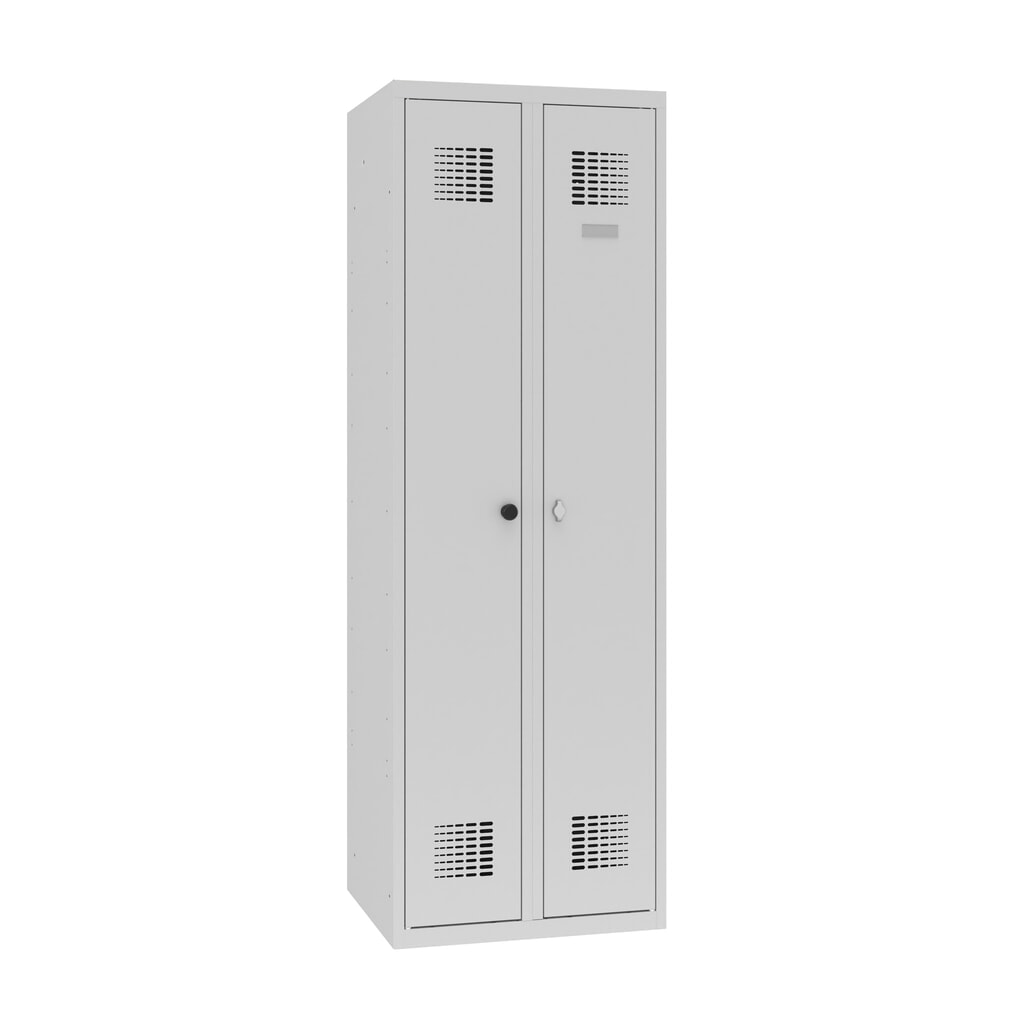 Steinbock® dubbele locker, 1 compartiment, draaigrendelslot, hxbxd 1.800 x 600 x 500 mm, lichtgrijs/lichtgrijs Productafbeelding nr. 5: Steinbock® dubbele locker, 1 compartiment, draaigrendelslot, hxbxd 1.800 x 600 x 500 mm, lichtgrijs/lichtgrijs