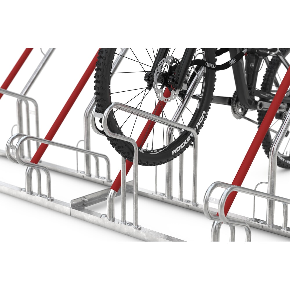 Productafbeelding nr. 6: wsm® fietsoverkapping Economy Köln, ESG-beglazing, fietsparksysteem 2502 XBF, bouwpakket, voor 4 fietsen, HxBxD 2440 mm x 3180 mm x 2165 mm