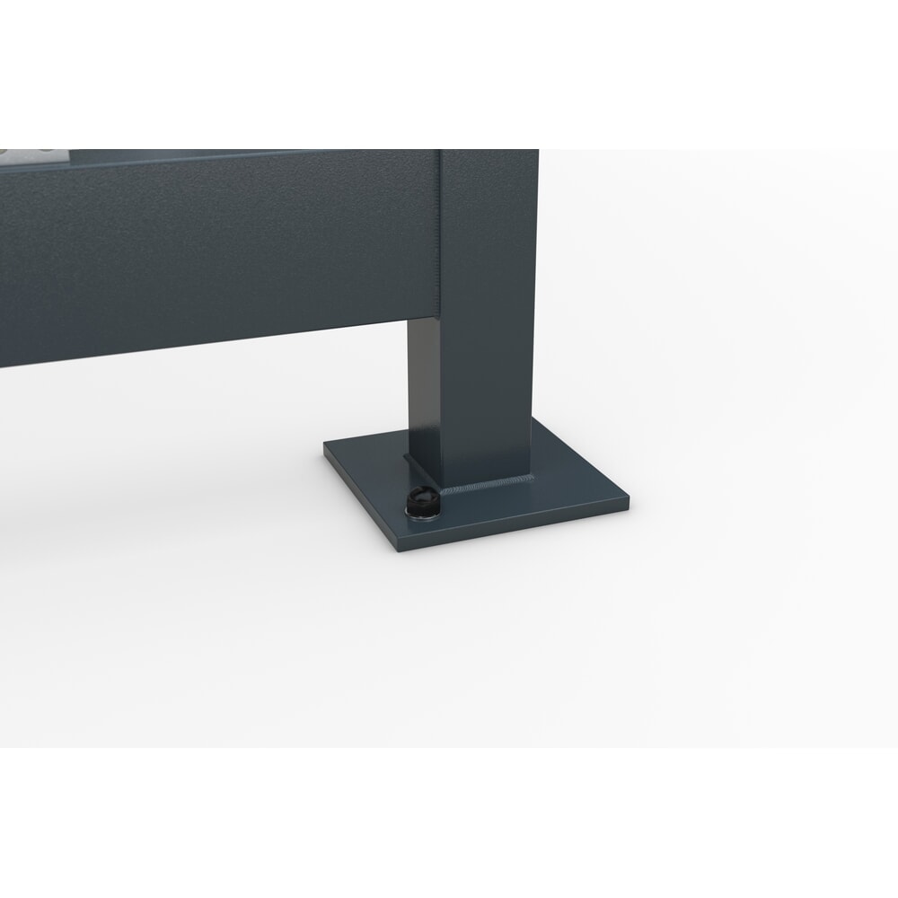 Productafbeelding nr. 9: wsm® fietsoverkapping Economy Köln, ESG-beglazing, fietsparksysteem 2502 XBF, bouwpakket, voor 4 fietsen, HxBxD 2440 mm x 3180 mm x 2165 mm