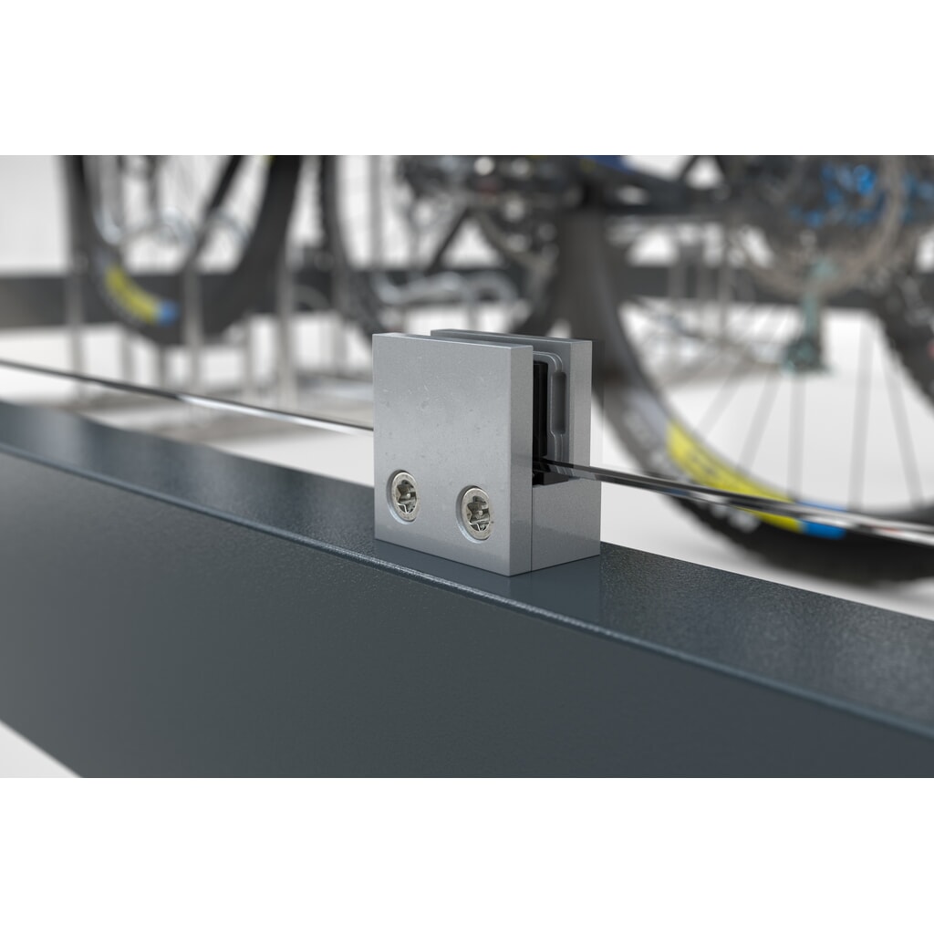 Productafbeelding nr. 11: wsm® fietsoverkapping Economy Köln, ESG-beglazing, fietsparksysteem 4702 XBF, voor 4 fietsen, HxBxD 2440 mm x 2165 mm x 2165 mm