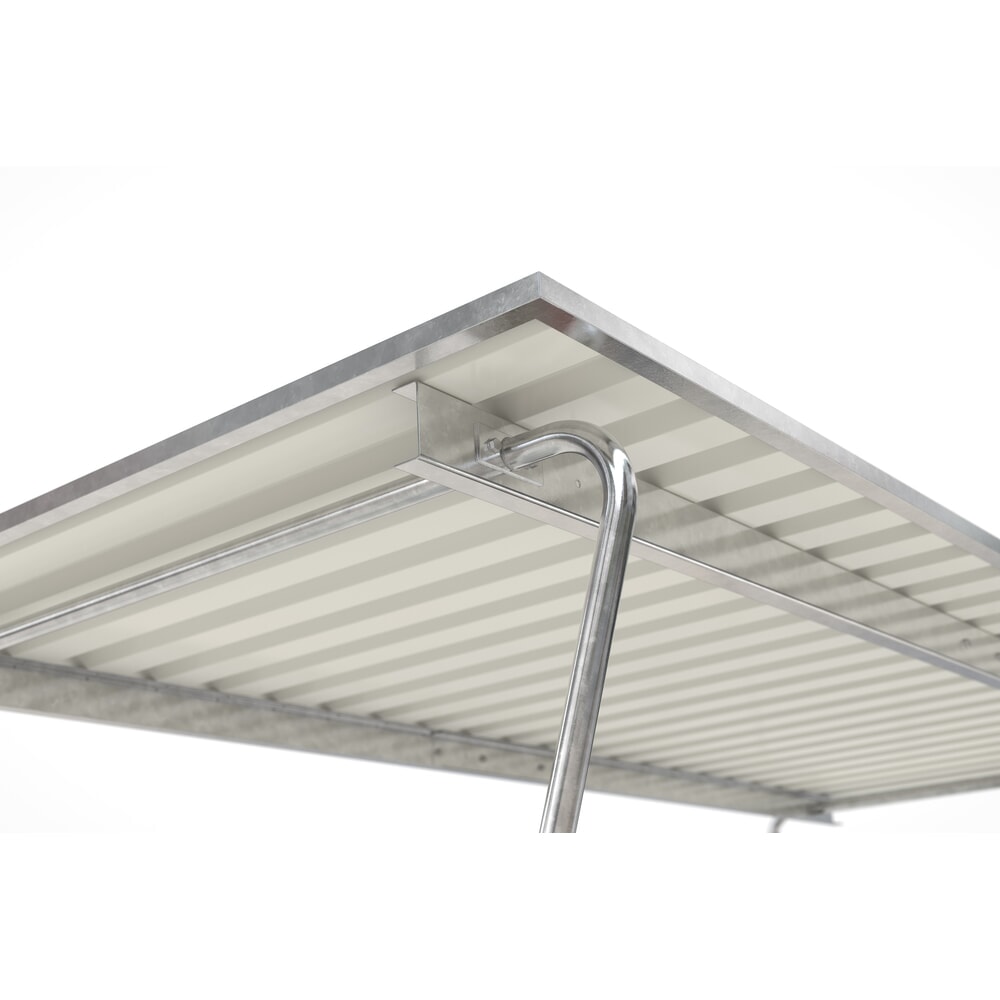 Productafbeelding nr. 4: wsm® fietsoverkapping Siegen, lessenaarsdak met trapeziumplaat, voor 8 fietsen