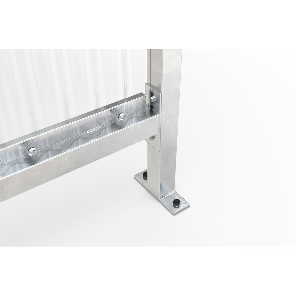 Productafbeelding nr. 3: wsm® rookoverkapping Jena Maxi, golf-PVC, bouwpakket
