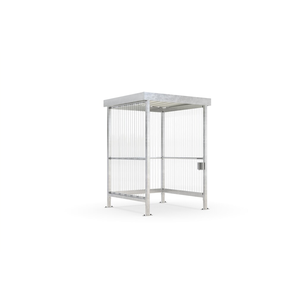 wsm® rookoverkapping Jena, golf-PVC, bouwpakket Product afbeelding: wsm® rookoverkapping Jena, golf-PVC, bouwpakket