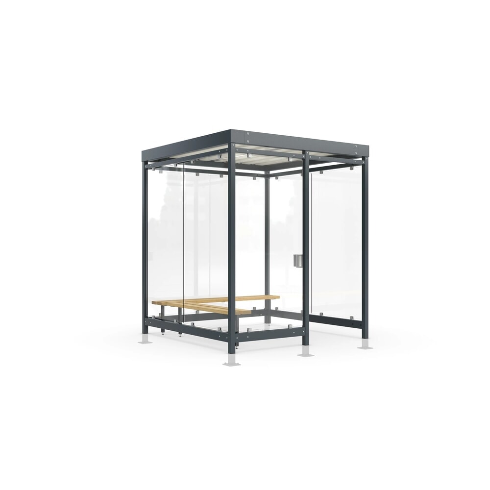 Product afbeelding: wsm® rookoverkapping Professional Köln, ESG-beglazing, geïntegreerde verlichting, bouwpakket, HxBxD 2440 mm x 2165 mm x 2165 mm