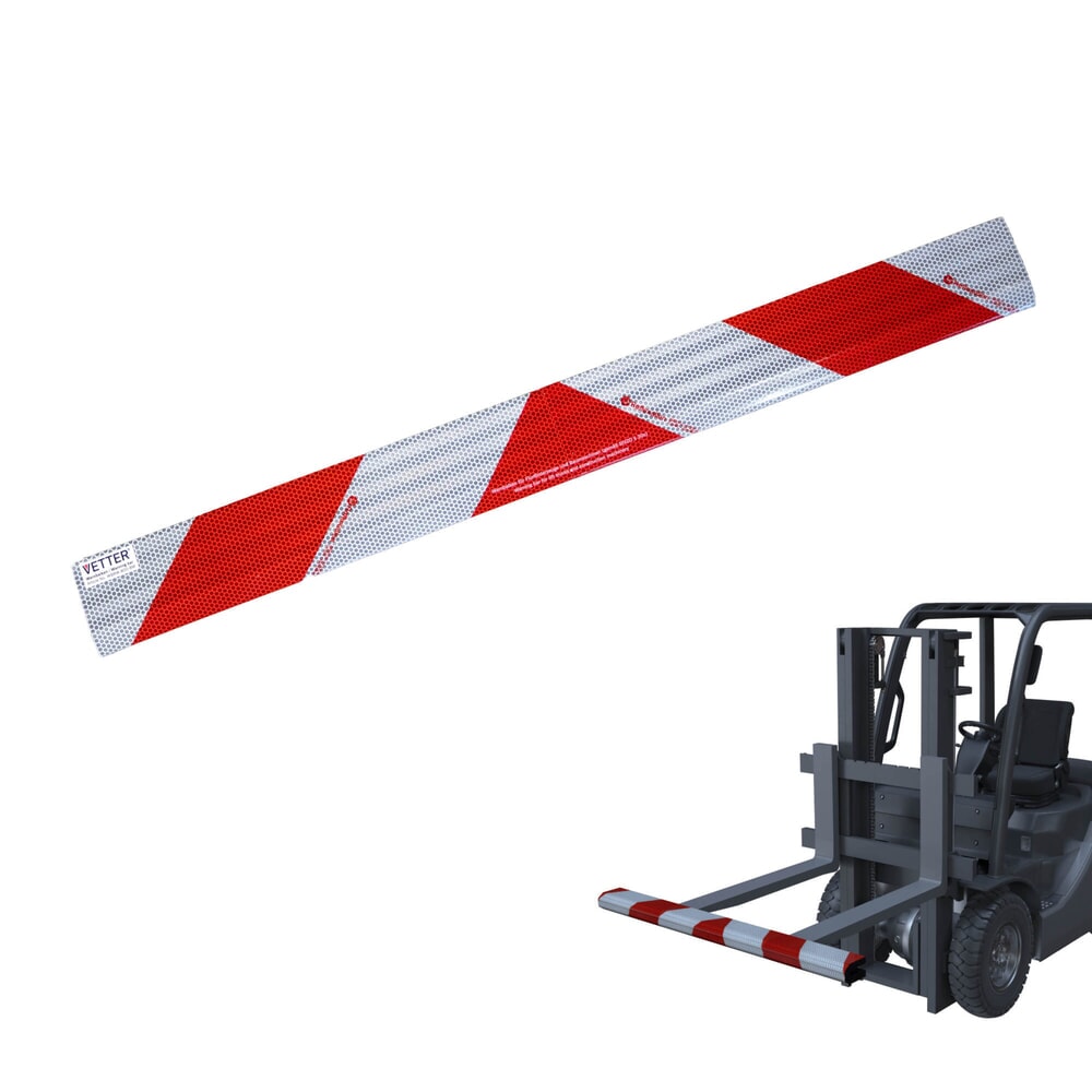 Productafbeelding nr. 1: VETTER waarschuwingsbalk met magneten, hxbxd 80x800x40 mm