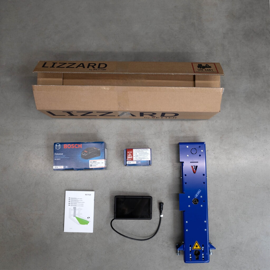 VETTER® LIZZARD Premium, vorkengeleiding met laser en camera, ISO 2A Productafbeelding nr. 2: VETTER® LIZZARD Premium, vorkengeleiding met laser en camera, ISO 2A