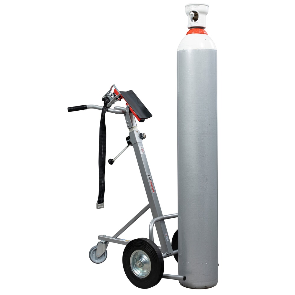 Productafbeelding nr. 3: Manuvit gasflessenwagen met lier, riem, draagvermogen 150 kg, flessendiameter tot 300 mm