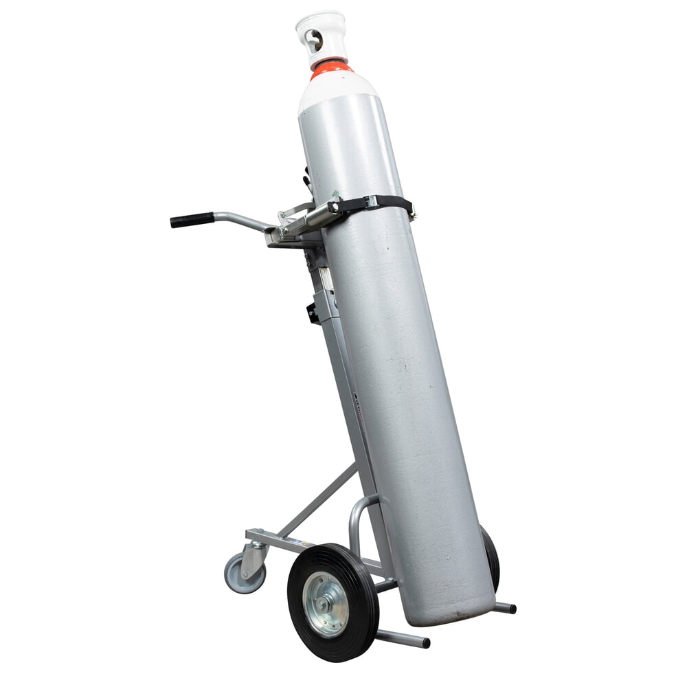 Productafbeelding nr. 5: Manuvit gasflessenwagen met lier, automatische klembekken, draagvermogen 150 kg, flessendiameter tot 300 mm