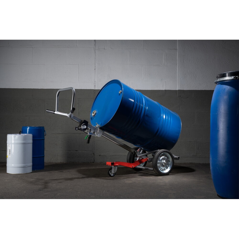 Productafbeelding nr. 3: Manuvit vatensteekwagen met hijslier, voor metalen en kunststof vaten, volume 120 l en 220 l