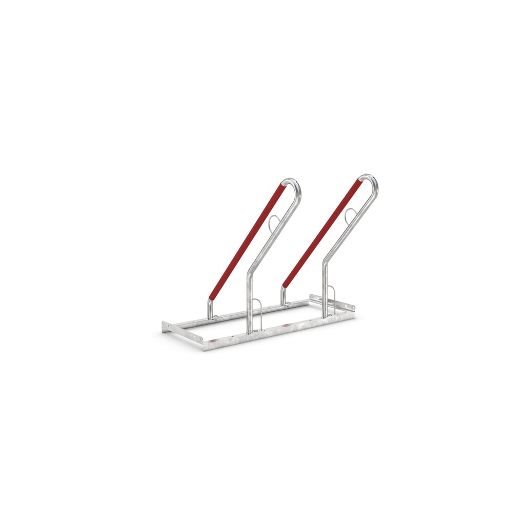 Fietsenrek wsm® 0500 XBF, voor keilboutbevestiging, thermisch verzinkt, 1-zijdige wielinzet, 2 plaatsen, wielafstand 500 mm Product afbeelding: Fietsenrek wsm® 0500 XBF, voor keilboutbevestiging, thermisch verzinkt, 1-zijdige wielinzet, 2 plaatsen, wielafstand 500 mm