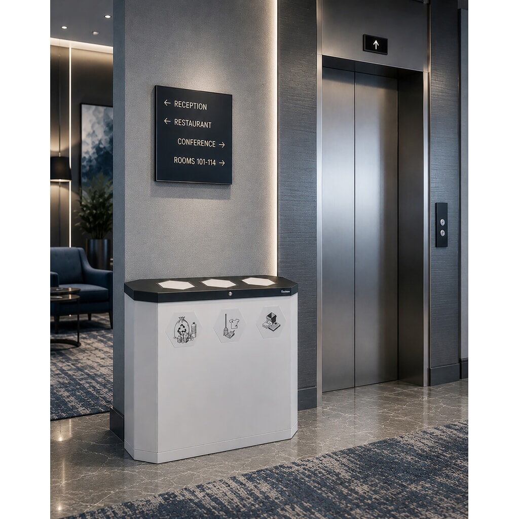 Productafbeelding nr. 3: Afvalbak stumpf® Sixco 3 smart, lichtgrijs