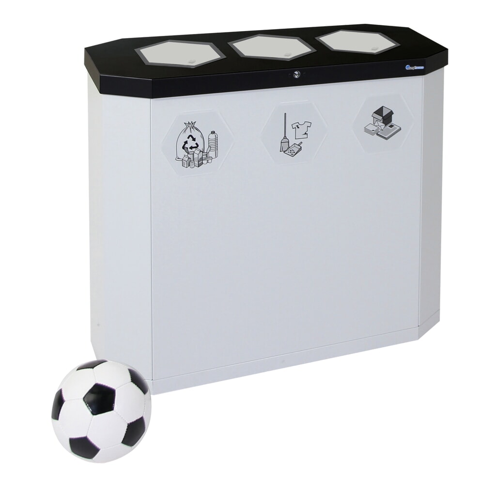 Productafbeelding nr. 7: Afvalbak stumpf® Sixco 3 smart, lichtgrijs