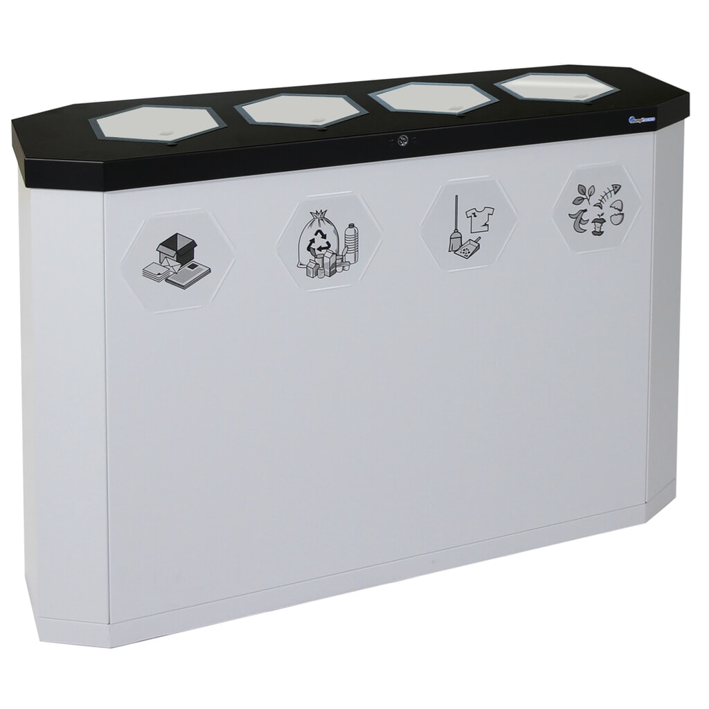 Productafbeelding nr. 6: Afvalbak stumpf® Sixco 4 swing, lichtgrijs