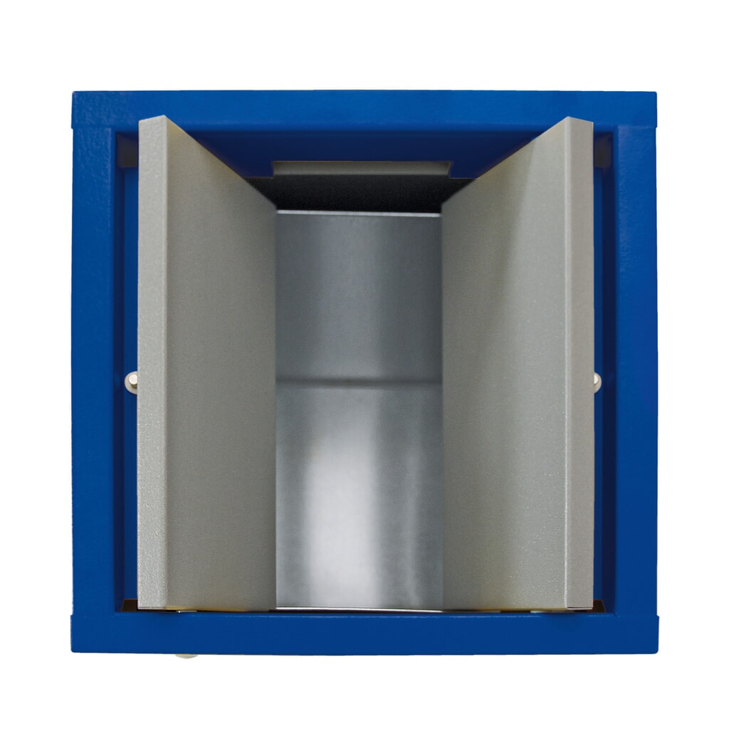 Kringloopafvalbak stumpf®, 1x 70 liter, deksel blauw Productafbeelding nr. 7: Kringloopafvalbak stumpf®, 1x 70 liter, deksel blauw