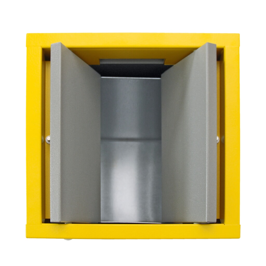 Kringloopafvalbak stumpf®, 1x 70 liter, deksel geel Productafbeelding nr. 7: Kringloopafvalbak stumpf®, 1x 70 liter, deksel geel