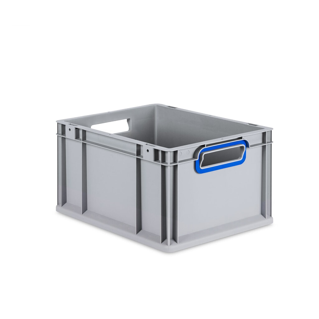 Productafbeelding nr. 1: Allit Eurobox, met blauwe handgrepen, hxbxd 220 x 400 x 300 mm, 20 liter