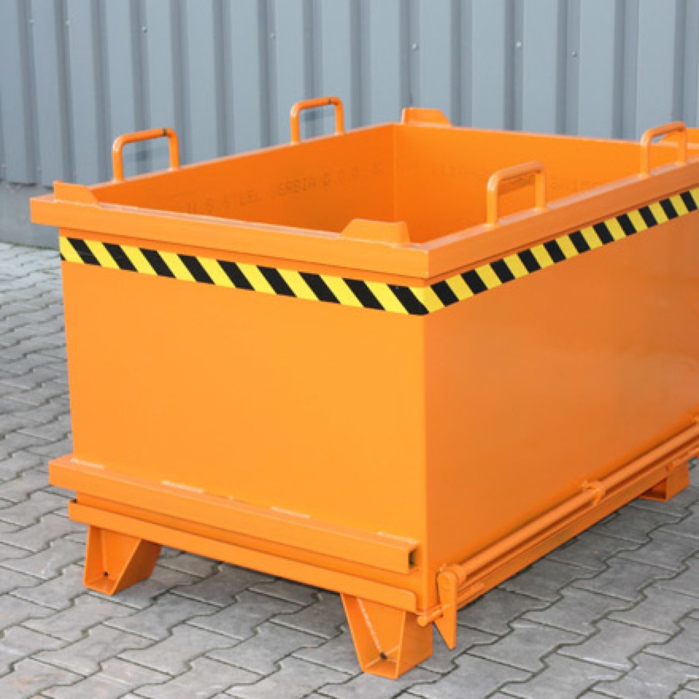 Productafbeelding nr. 2: Opvouwbare bodemcontainer met trekkabel, volume 0,3 m³, puur oranje