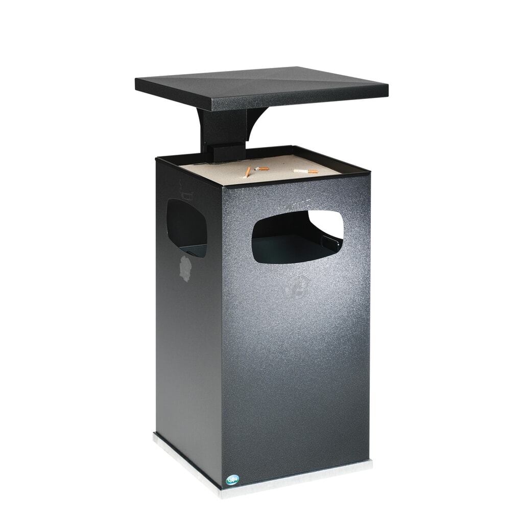 Asbak VAR® voor vloermontage, combinatiemodel, 72 liter, verkeersgeel Productafbeelding nr. 4: Asbak VAR® voor vloermontage, combinatiemodel, 72 liter, verkeersgeel