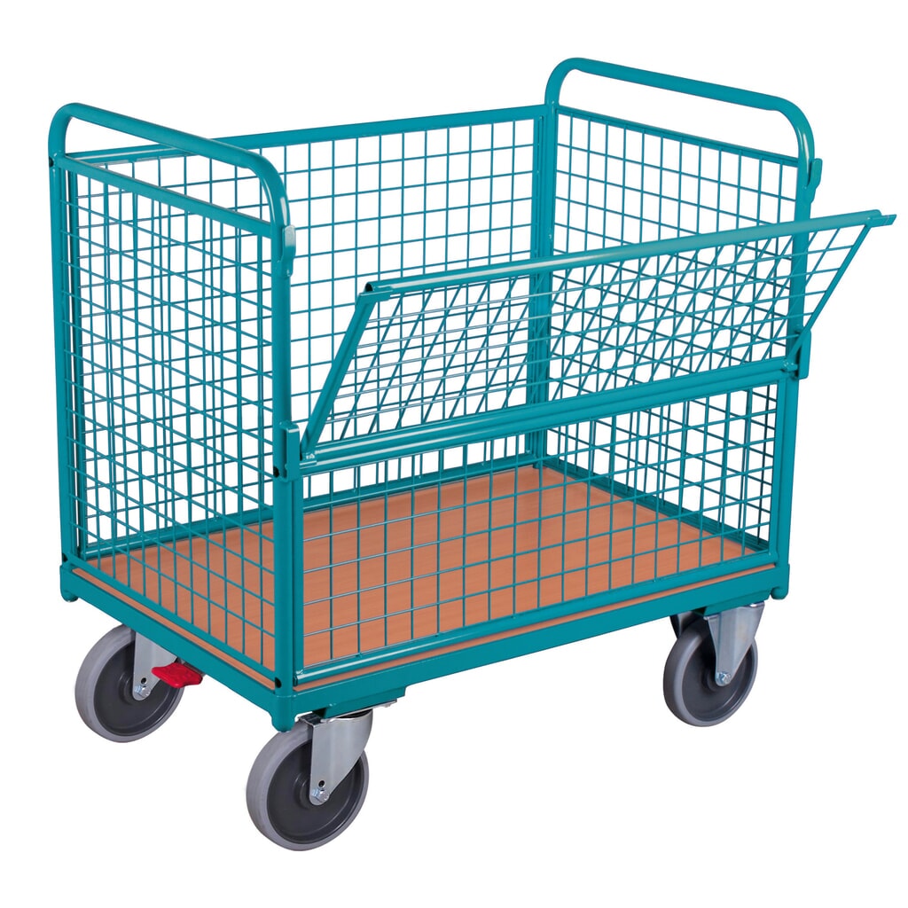 Bakwagen Ameise® met roosterwanden, laadvlak 1.000 x 645 mm Product afbeelding: Bakwagen Ameise® met roosterwanden, laadvlak 1.000 x 645 mm