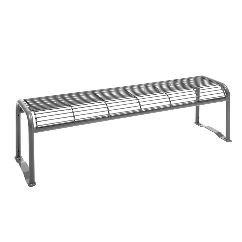 Product afbeelding: Bank van draadgaas Apollo, zonder rugleuning, robijnrood