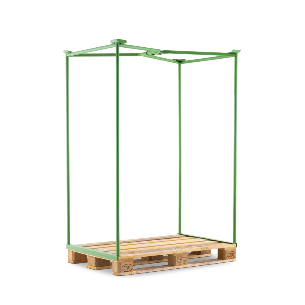 HEMMDAL roosteropzetframe open, hxbxd 1.600 x 1.200 x 800 mm, meigroen Product afbeelding: HEMMDAL roosteropzetframe open, hxbxd 1.600 x 1.200 x 800 mm, meigroen