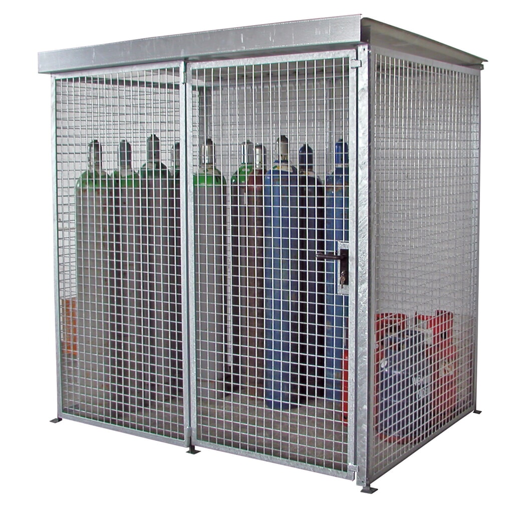 Product afbeelding: Bauer® Gasflescontainer met dak, 1 deur, 48 flessen