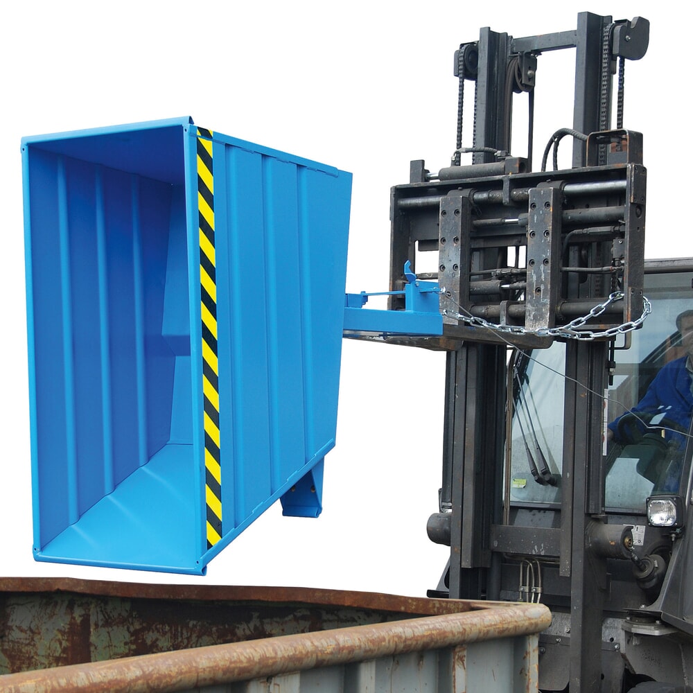 Productafbeelding nr. 3: Bauer® Kantelbak compact, gelakt, volume 0,5 m³, RAL 5012 lichtblauw