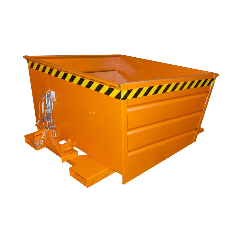 Product afbeelding: Bauer® Kantelbak compact, gelakt, volume 0,8 m³, RAL 2000 geeloranje