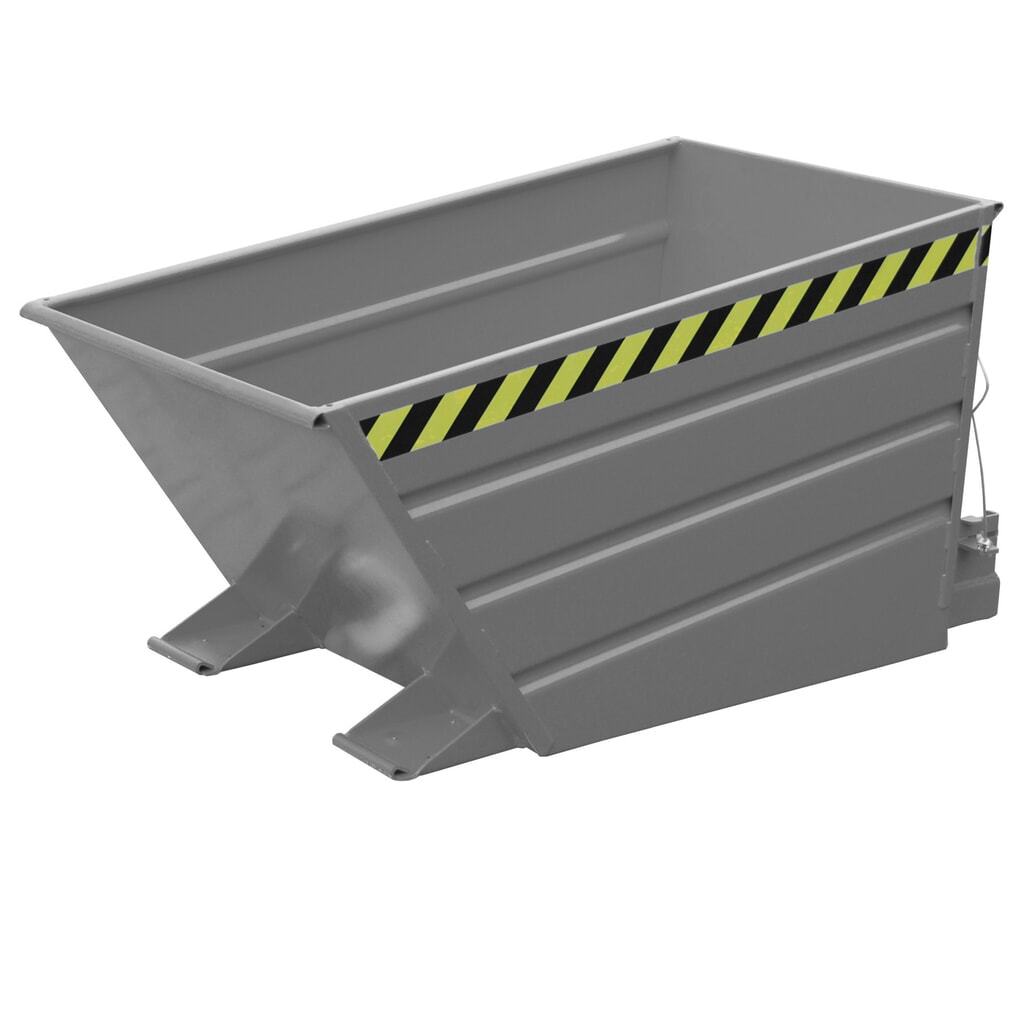 Product afbeelding: Bauer® Kantelbak compact, gelakt, volume 0,5 m³, RAL 7005 muisgrijs